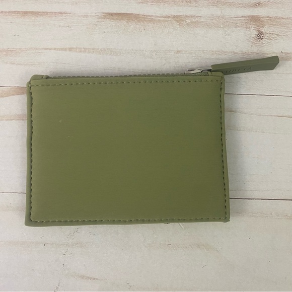 Athleta DIEM CARDHOLDER in Olive Branch 3 Card Slots Zip Pocket - Picture 2 of 8